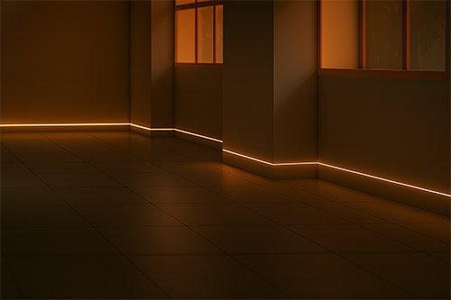 MDF plank vs-858lral with LED strip