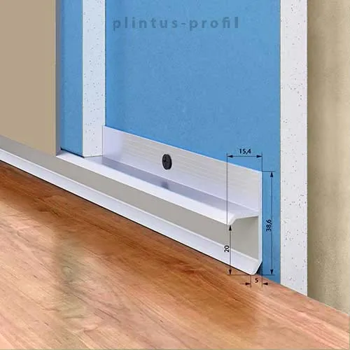 metal skirting board 38l15