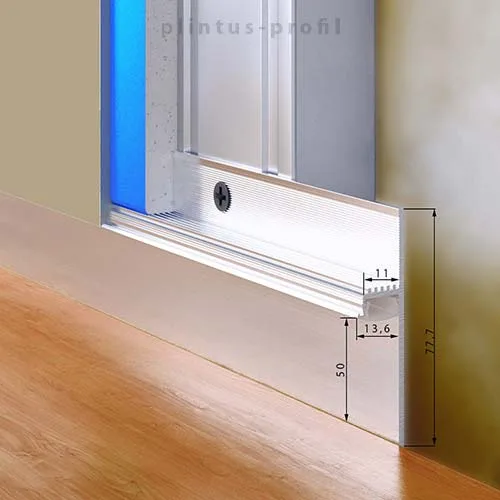 skirting board led strip pl-50l10ral